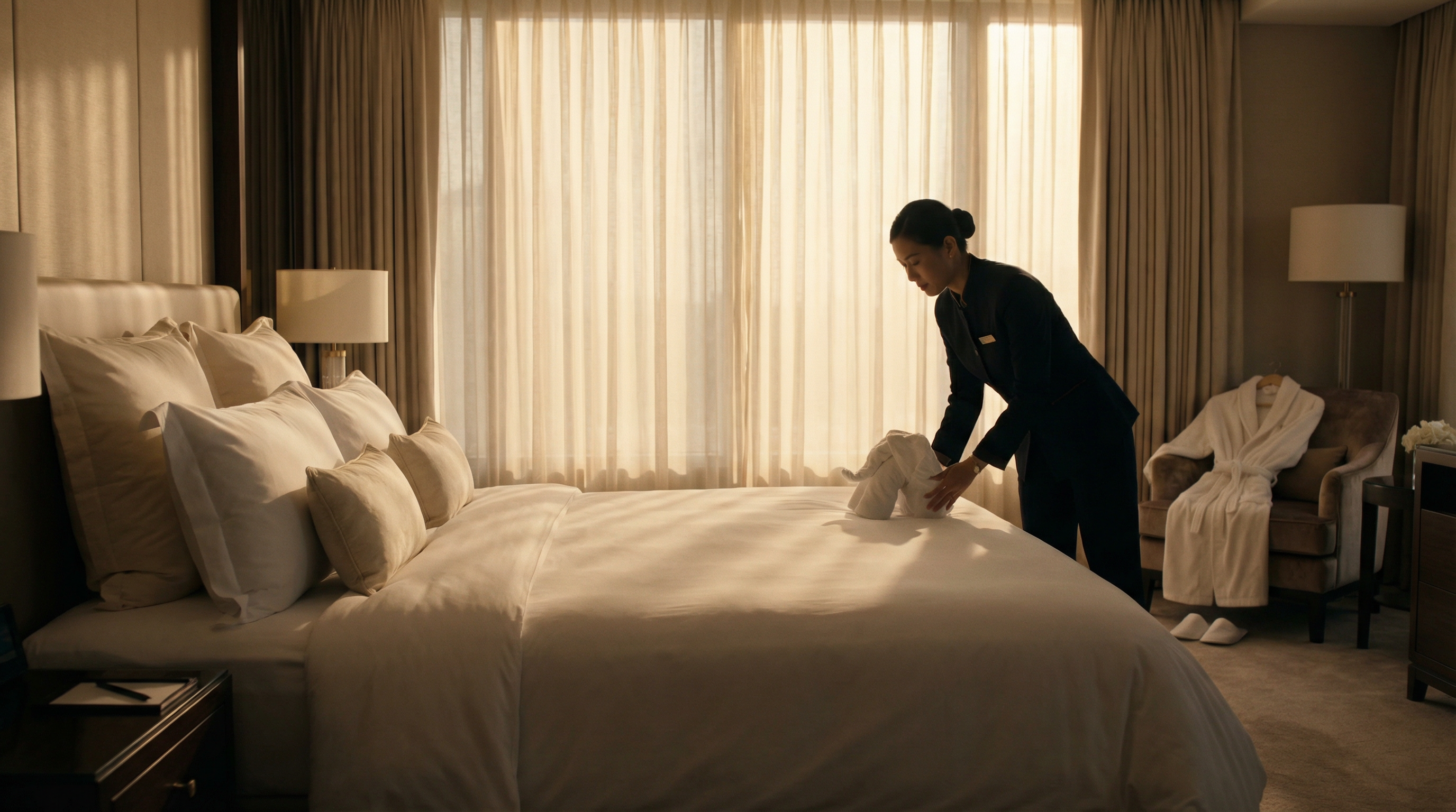 Luxury hotel textile service